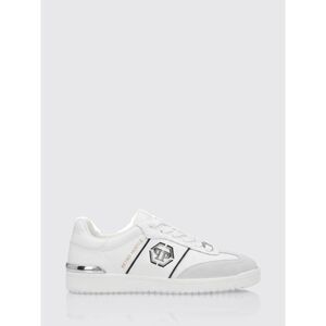 Philipp Plein Men Philipp Plein Retro Hustle Leather Sneakers With Hexagon Logo
